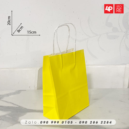 01 TÚI KRAFT VÀNG KRAFT 120GSM - NHIỀU SIZE