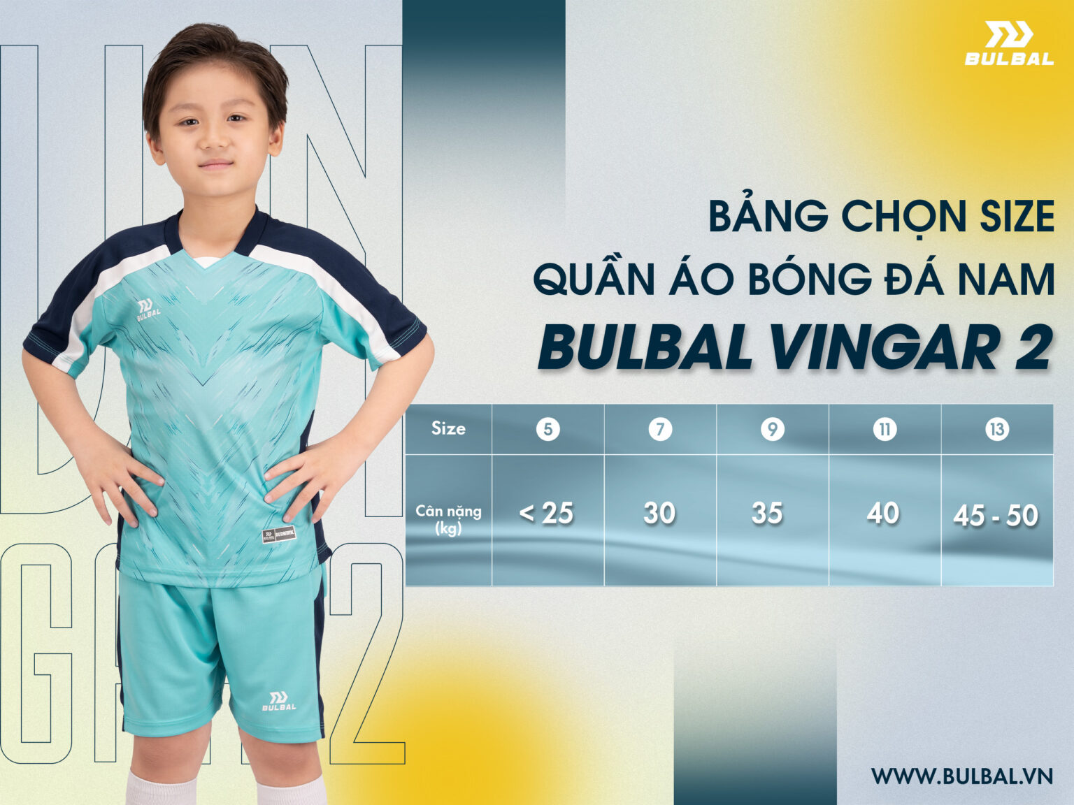 (Chơi Đá Bóng Cùng Bé) Bộ Quần Áo Thể Thao Bulbal Kid Lavento