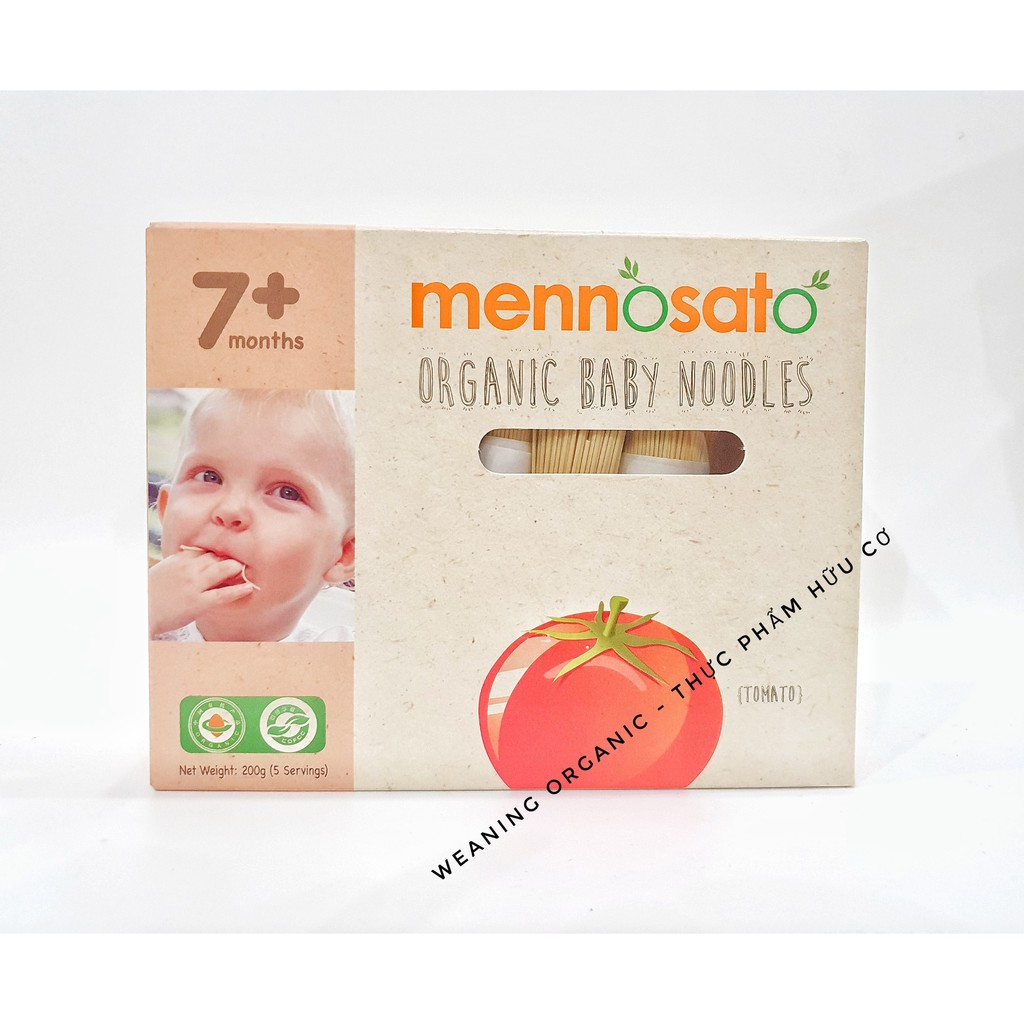 [HCM FREESHIP] Mì Ăn Dặm Hữu Cơ Cho Bé Mennosato Từ 7 Tháng Tuổi