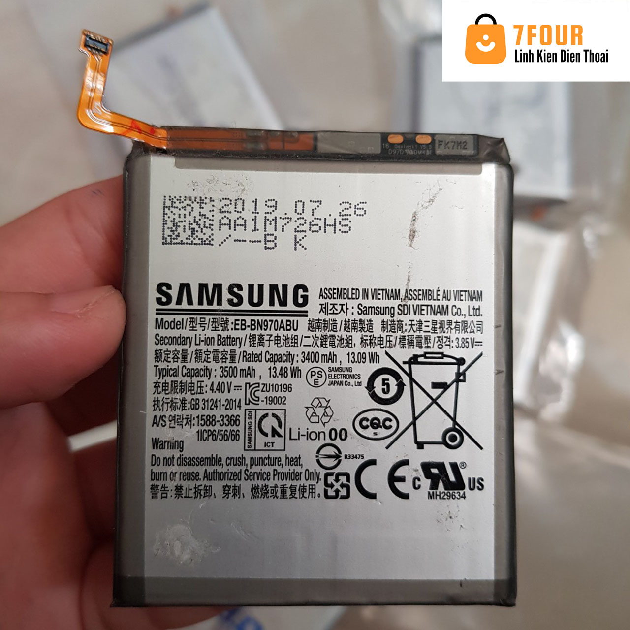 Pin Samsung Note 10+ / Note 10 5G zin tháo máy - 7Four