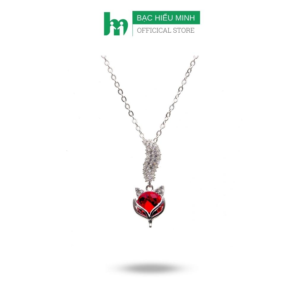 Dây và mặt dây chuyền nữ hồ ly bạc hiểu minh dmd209r