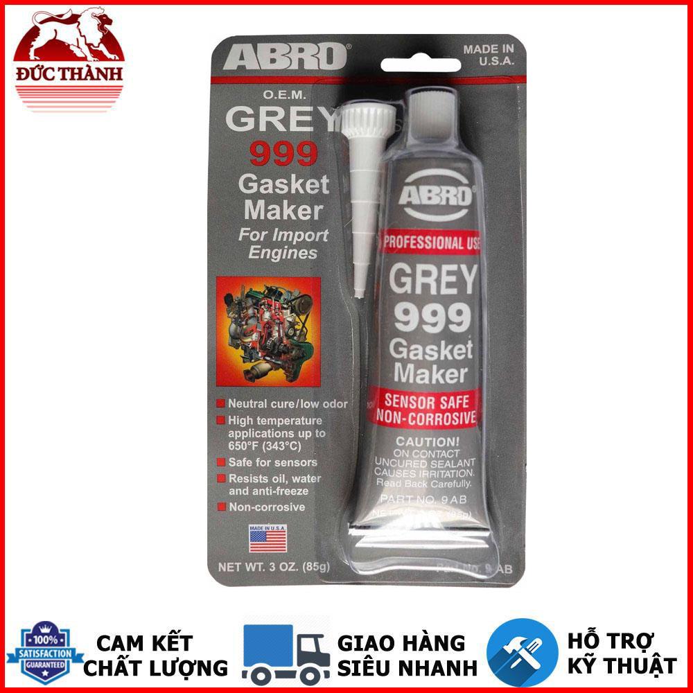 Keo rtv silicone chịu nhiệt chuyên dùng làm gioăng máy làm ron abro 999 gasket maker 85g