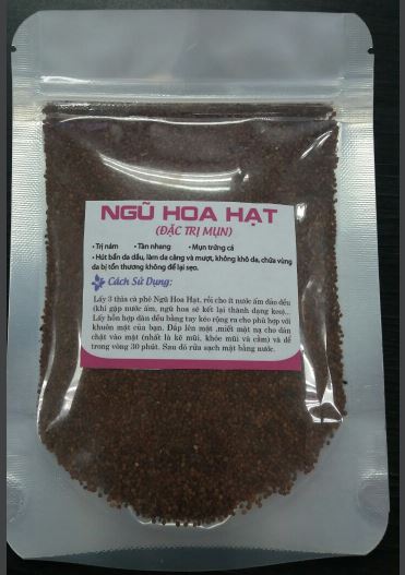 Hạt đình lịch đắp mặt hết mụn mờ vết thâm ( hạt ngũ hoa )