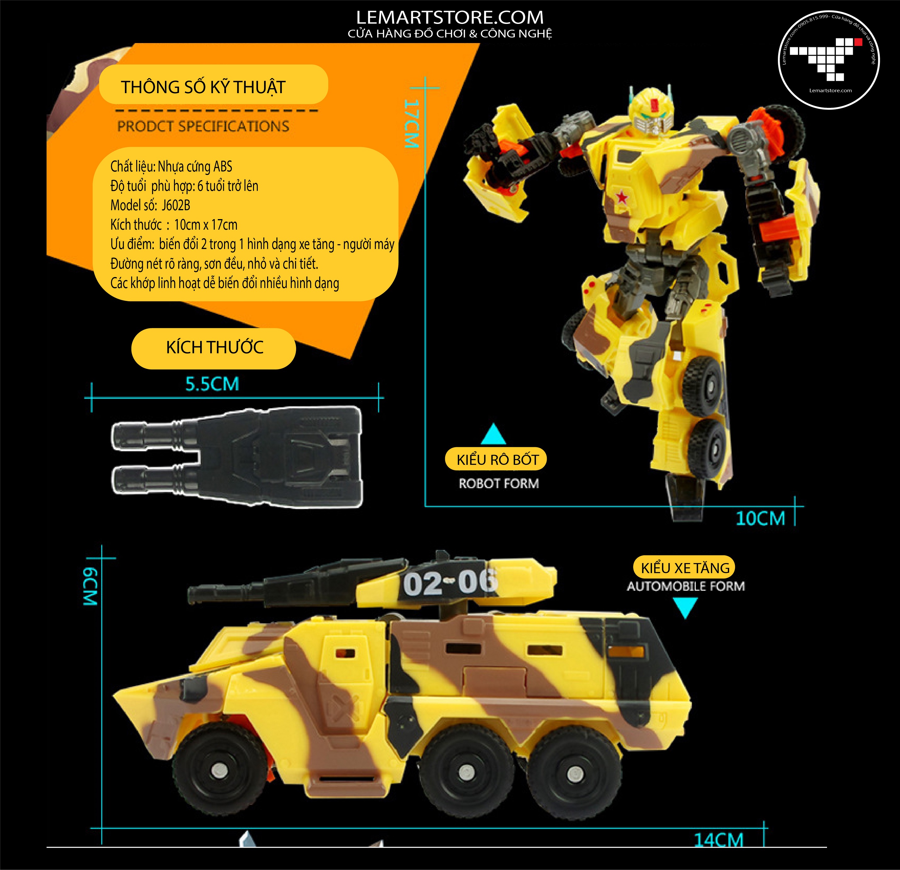 XE CHIẾN ĐẤU BIẾN HÌNH THÀNH NGƯỜI MÁY ROBOT