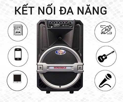 Loa kéo Karaoke di động Bluetooth Ronamax T12 ( 300W )