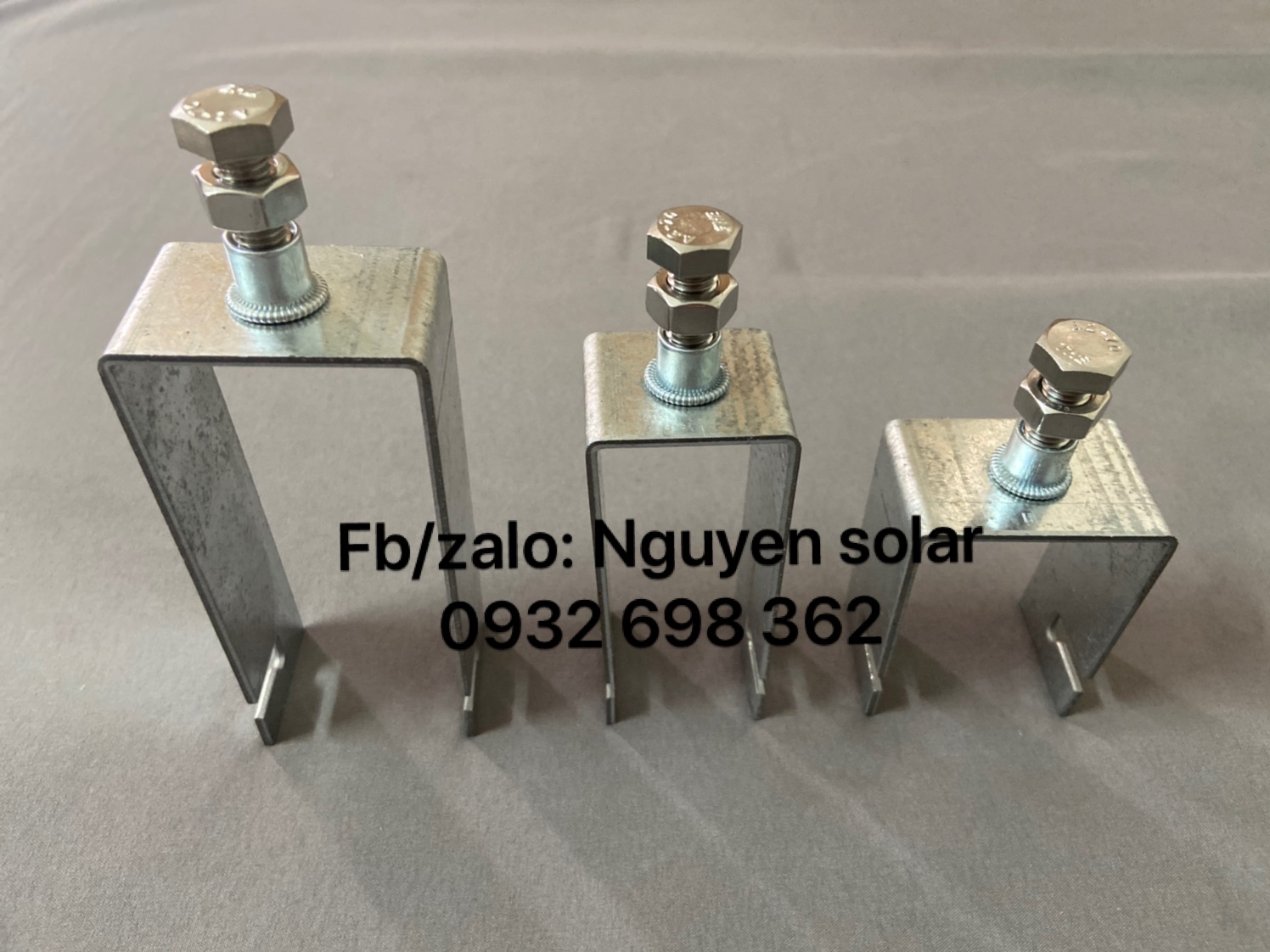 Bát U kẹp pin mặt trời solar panel kt30x60 SL15bo