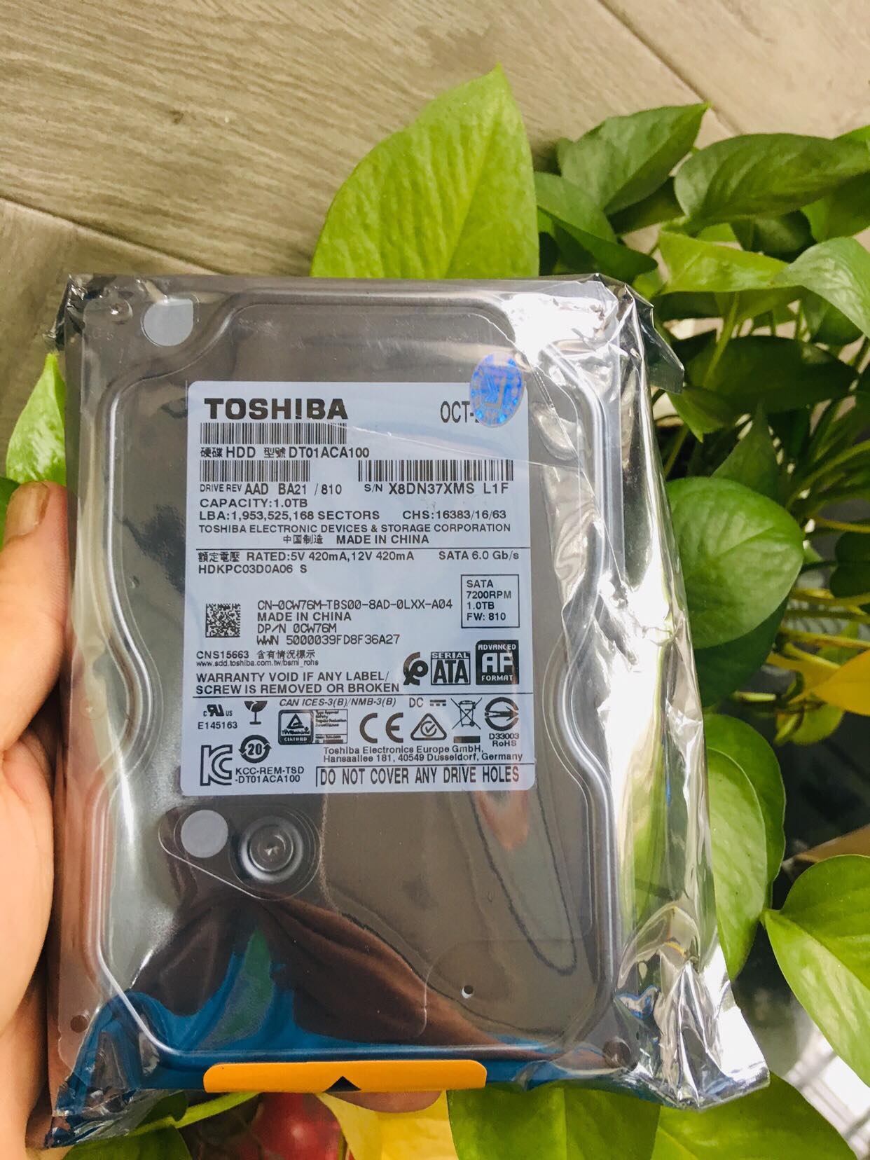 Ổ cứng hdd toshiba 1tb 3.5 inch sata 3 7200 rpm