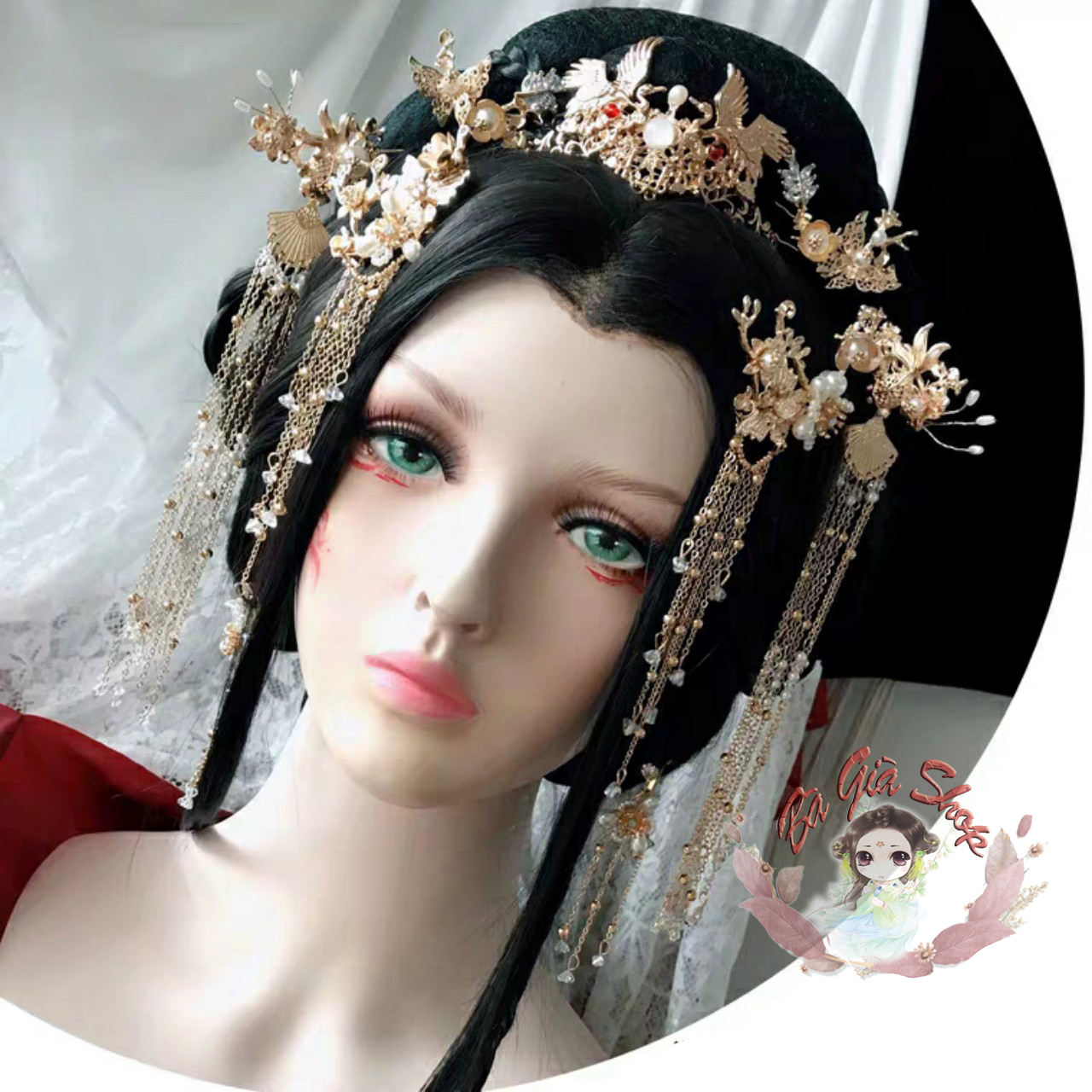 (Nhiều mẫu) Full set Trâm cài tóc trang sức cổ trang