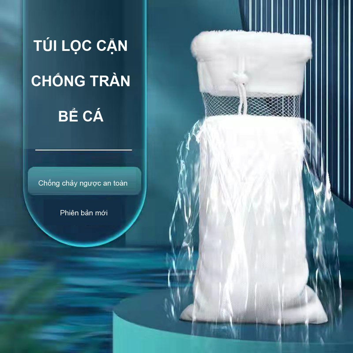 (Mua 2 tặng 1) Túi lông Magic lọc cặn bẩn chuyên dùng cho hồ cá cảnh. (Túi thường-chống tràn)