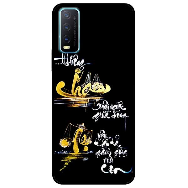 [HCM]Ốp Lưng Dành Cho Vivo Y20 - Y20s - Y12s - Cha Mẹ Nền Đen