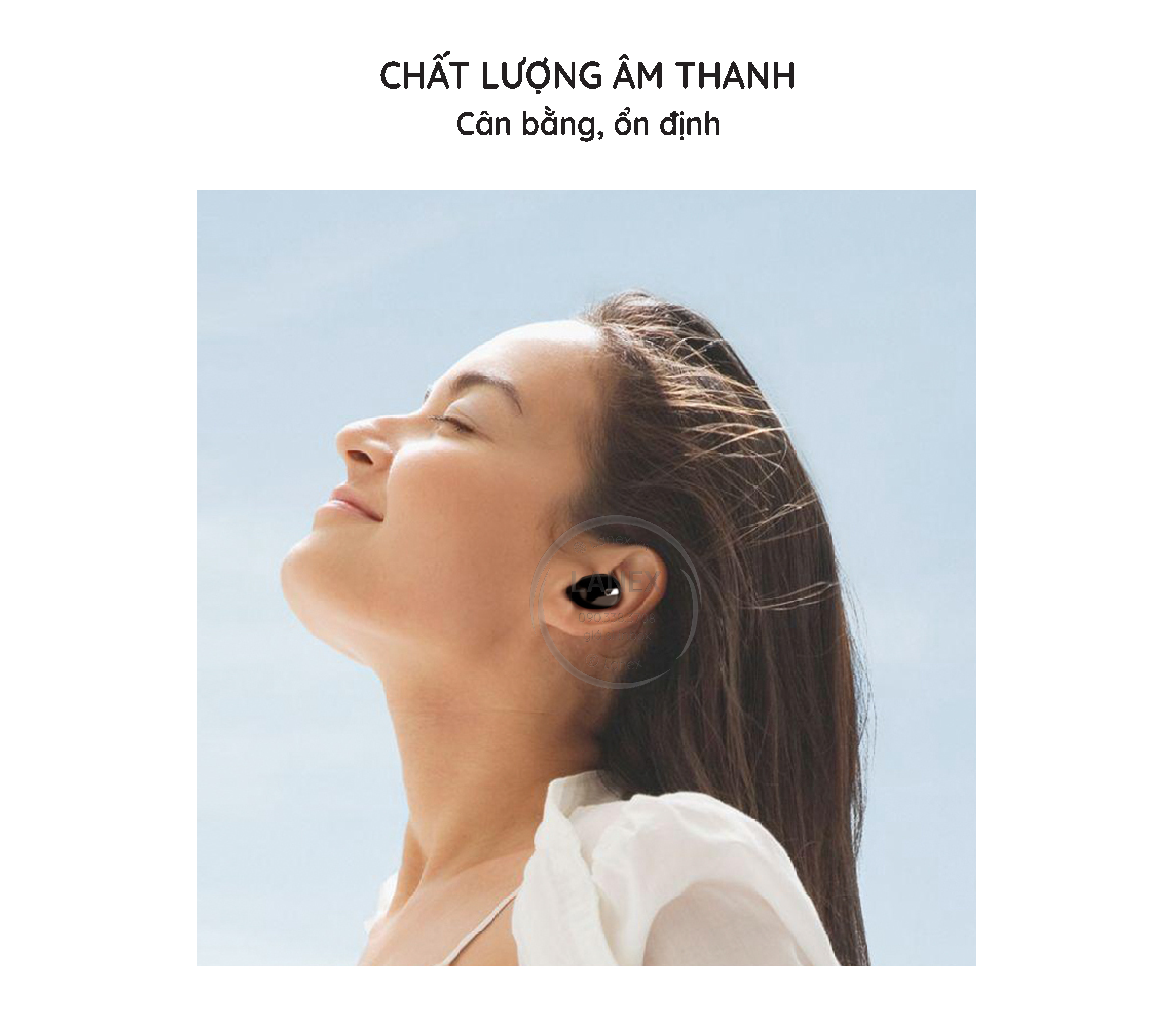 Tai Nghe Bluetooth Lanex Lep - W03 1 Bên V5.0 Có Mic