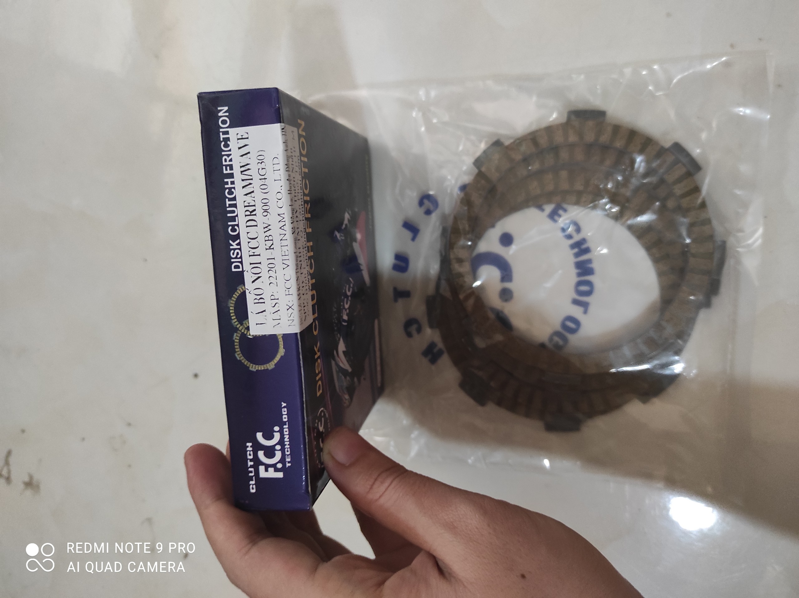 Bộ lá bố nồi (lá côn) xe Dream/Wave Fcc