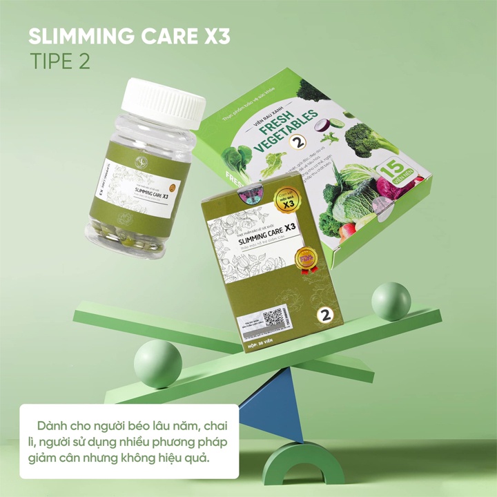 Viên Thảo Mộc Giảm cân Slimming Care X3