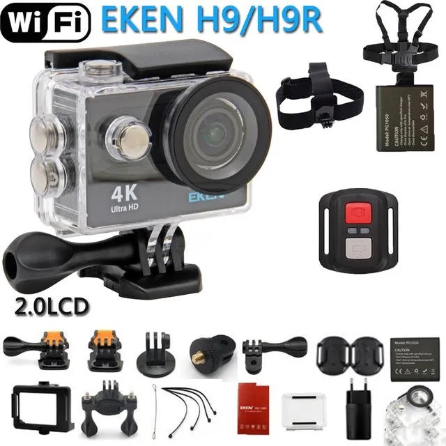 Camera Hanh Trinh Gia Re, Camera Thể Thao Eken- Camera 4K Ultra Hd Wifi, Phiên Bản Mới Nhất 4.0, Kết Nối Smartphone Bằng Ứng Dụng, Bh 1 Đổi 1 Trong 12 Tháng