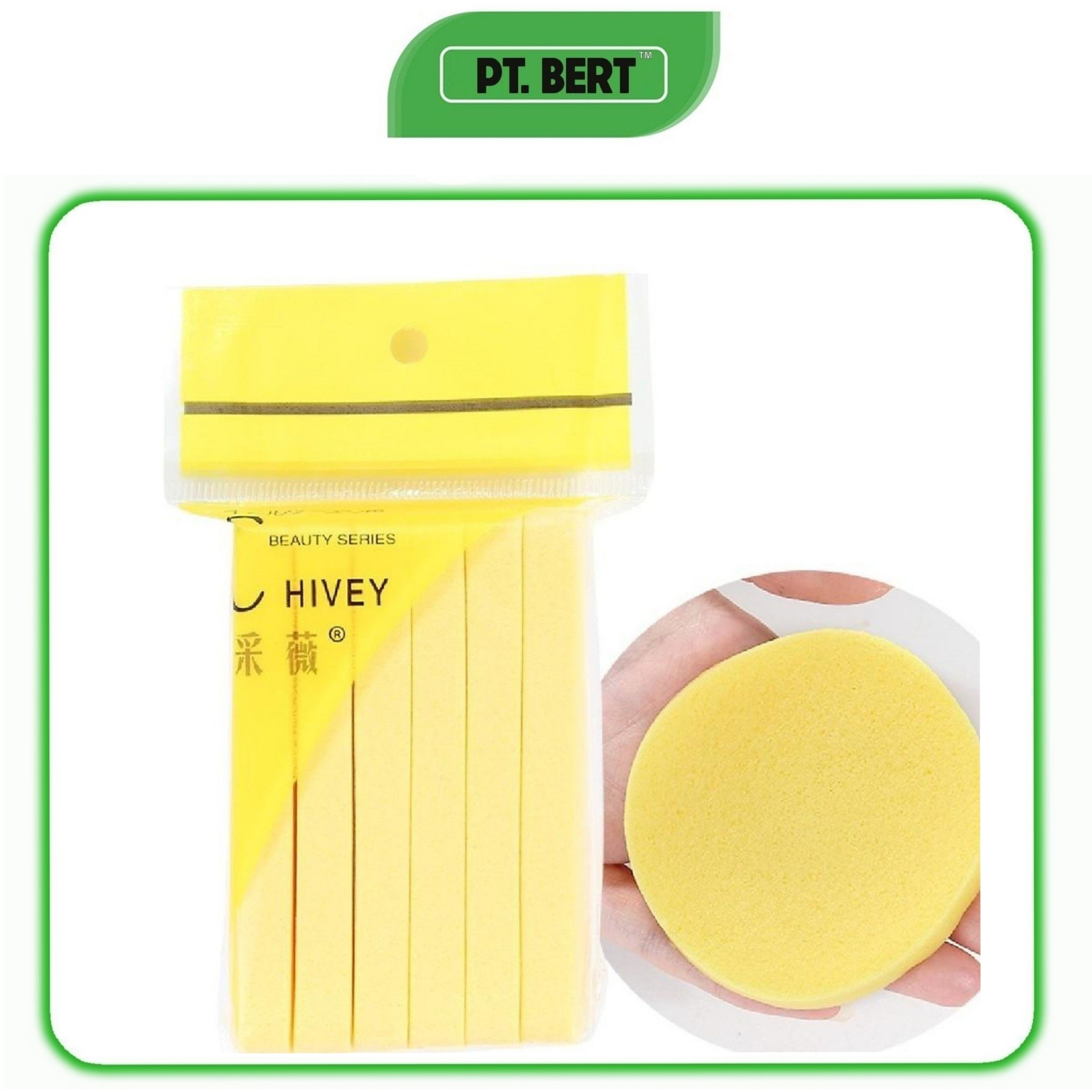 Bọt Biển Mút Nở Rửa Mặt CHIVEY Gói 12 Miếng