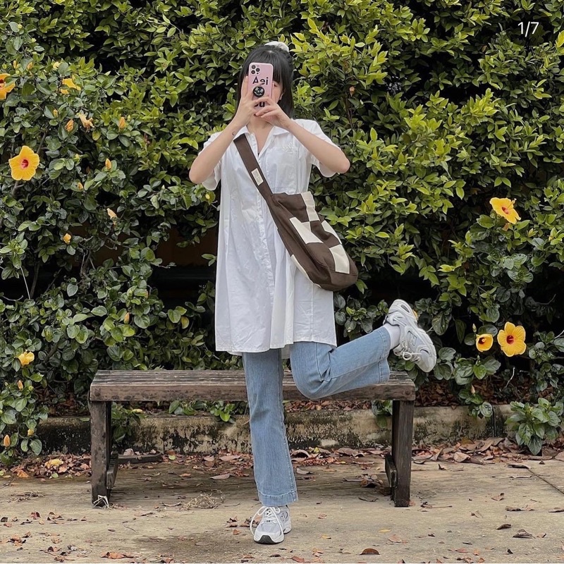 ĐẦM SƠ MI XẾP LY ULZZANG (ảnh thật)