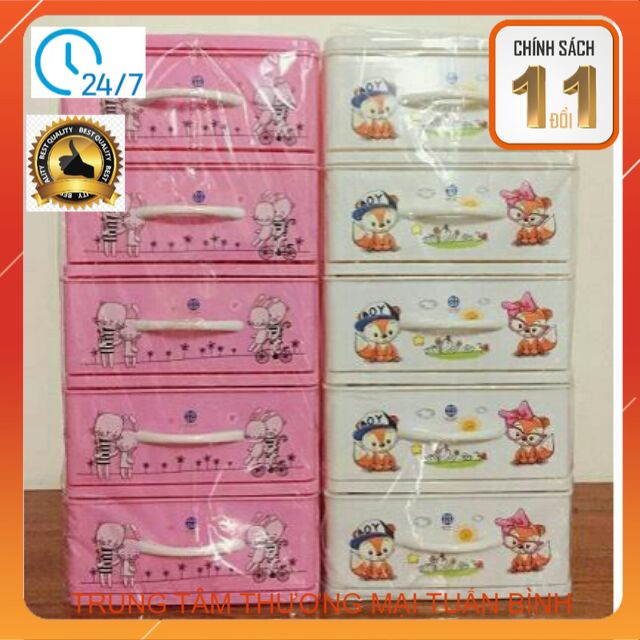 Tủ nhựa mini đựng đồ chơi cho bé 3 , 4 , 5 ngăn Việt Nhật - tủ đựng đồ trang điểm (tủ nhỏ không đựng quần áo)