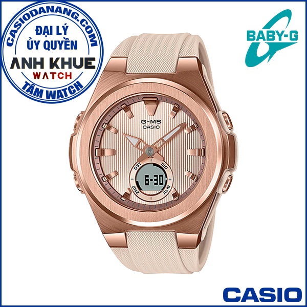 Đồng hồ nữ dây nhựa Casio Baby-G chính hãng Anh Khuê MSG-C150G-4ADR (40mm)