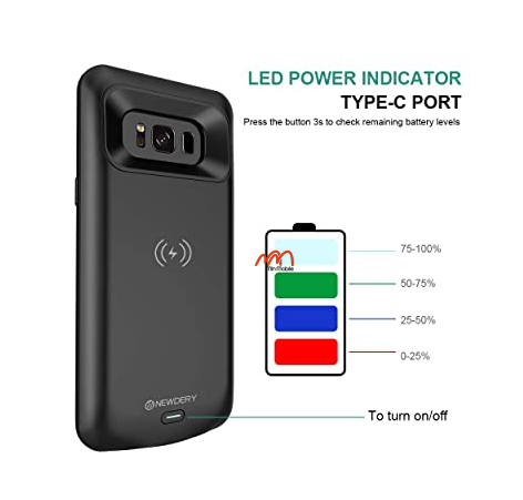 Ốp lưng kiêm sạc dự phòng samsung s8+ hiệu newdery