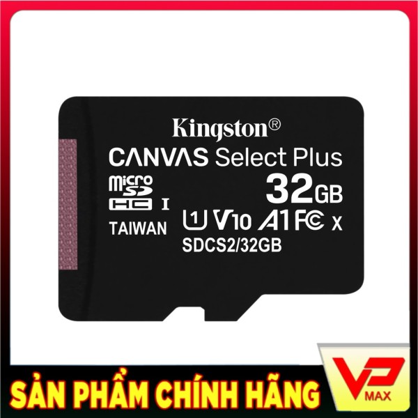 [Chính hãng] Thẻ nhớ microSDHC Kingston Canvas Select Plus 32GB tốc độ cao 100MB/s dùng cho điện thoại camera - vpmax