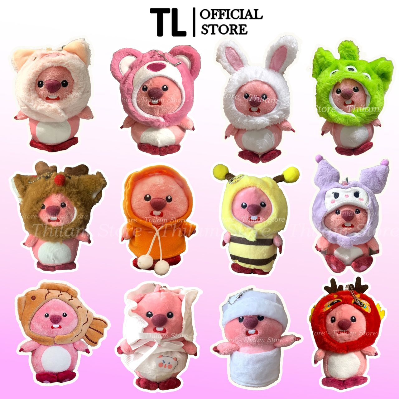 Móc khoá hải ly loopy cosplay dễ thương