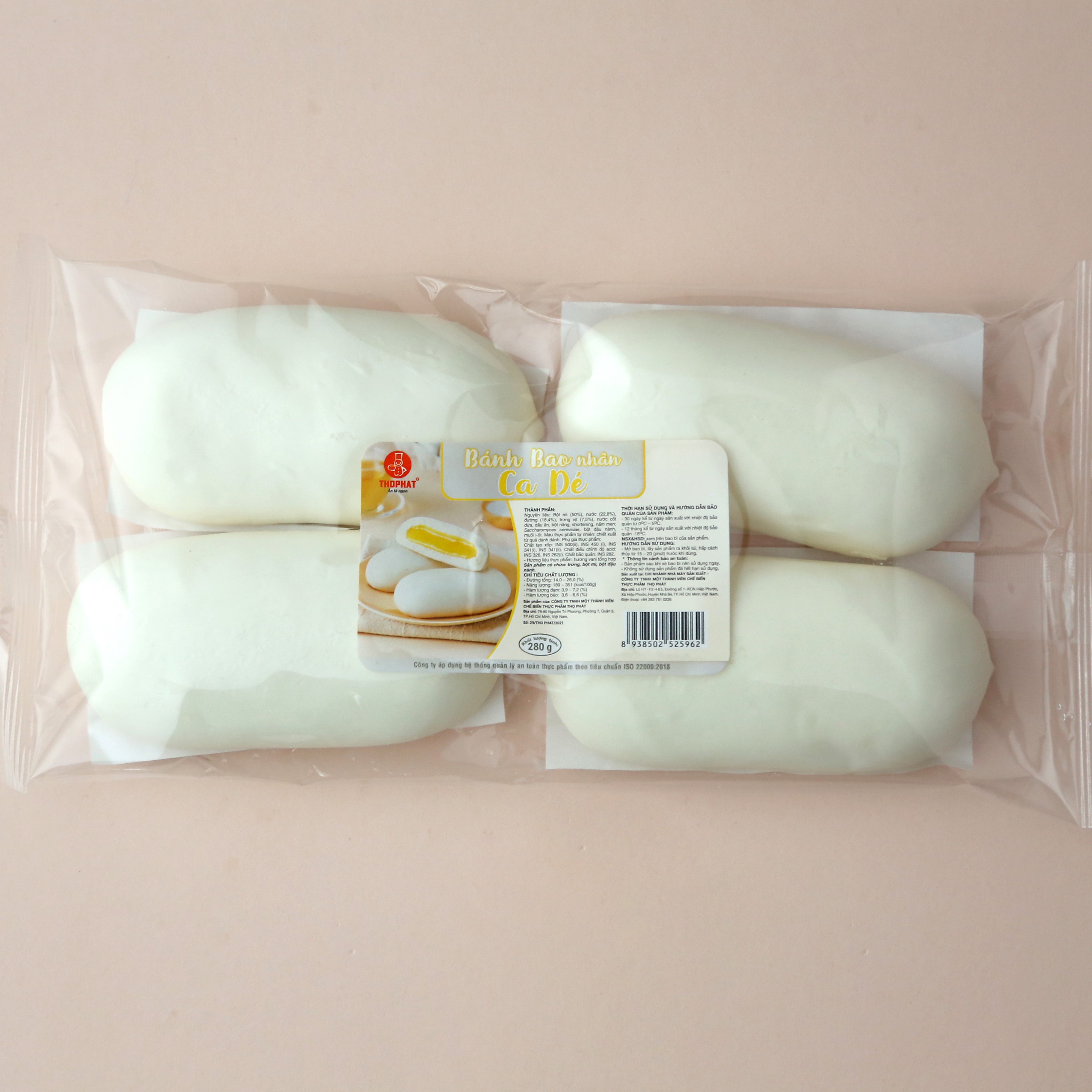 Bánh Bao Nhân Ca Dé THỌ PHÁT FOOD 280g