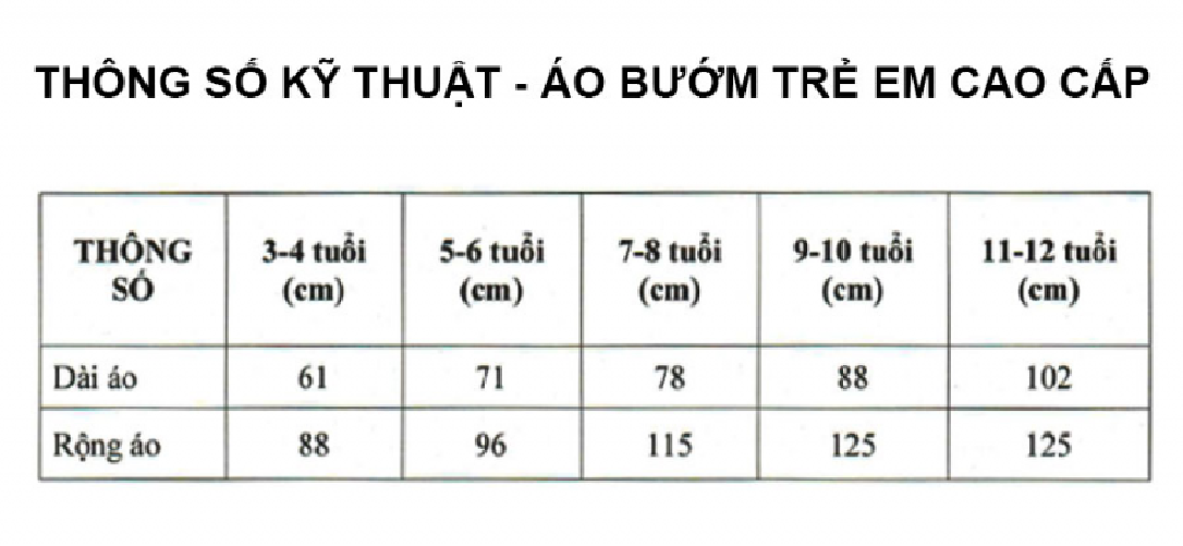 Áo Mưa Rando Bướm Trẻ Em Cao Cấp