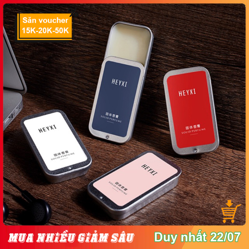 Nước hoa khô dạng sáp HEYXI 4 mùi hương ngọt ngào tươi mát sáp thơm sáp khô nước hoa nam nữ bỏ túi nhỏ gọn tiện dụng XP-NH31