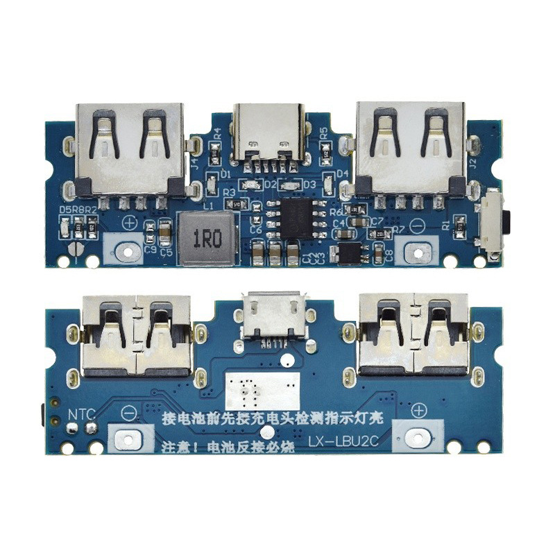 Mạch sạc dự phòng 2.4A (Type-C) (Micro USB)