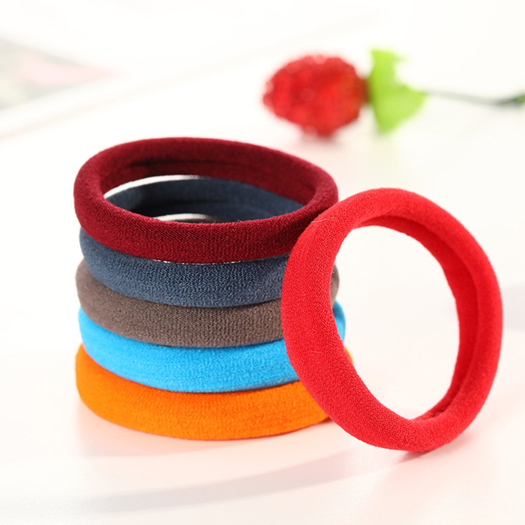 [SET 5]  BUỘC TÓC BASIC CHUN CO GIÃN TRƠN NHIỀU MÀU LỰA CHỌN | VIDEO THẬT | SHOP BEECOW