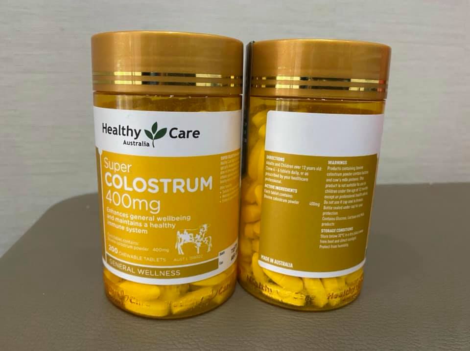 Sữa non super colostrum 400mg healthy care