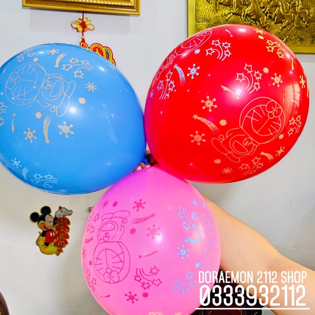 Bong bóng nhiều màu trang trí DORAEMON