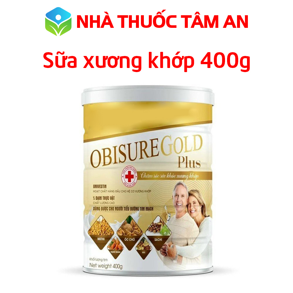 Sữa hạt Obisure Gold Plus giúp giảm loãng xương, tiêu hóa tốt, ăn ngon, tăng cường hấp thụ, tăng sức đề kháng - Ống 400g