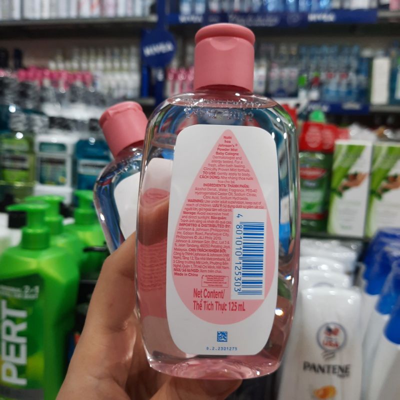 Nước hoa Johnsons baby 125ml màu hồng