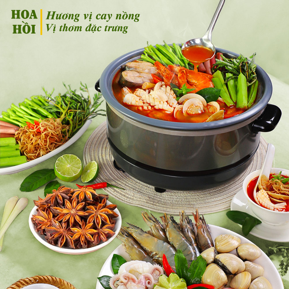 Dried Anise 100g, Whole Anise, Pho Seasoning, Wine Sauce, Delicious, Authentic