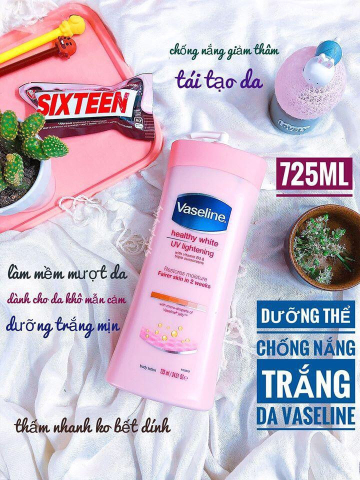 Dưỡng Thể Vaseline Healthy White UV Lightening - 725ml