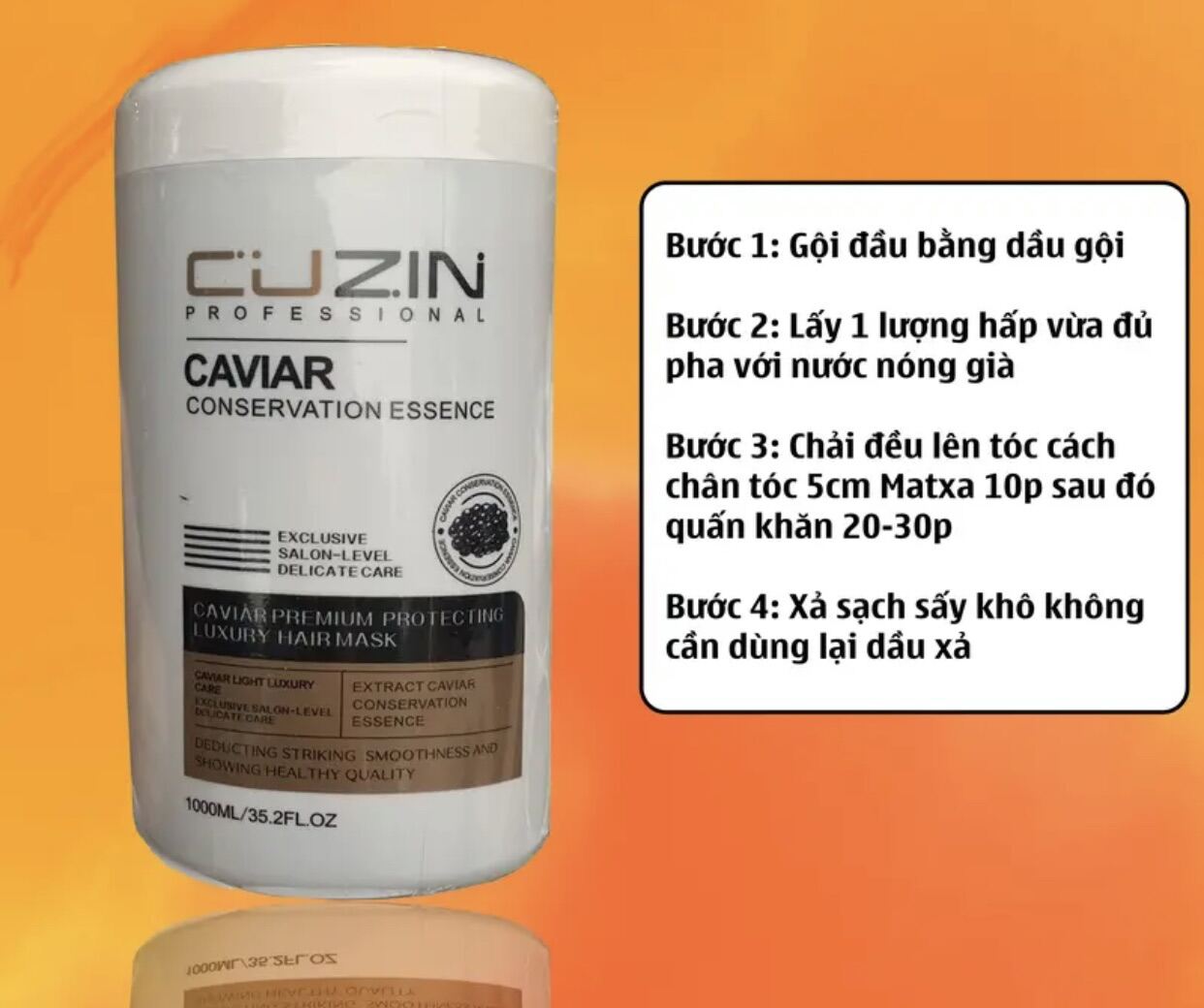 [Chỉ 7/3 Hoàn Tiền 15%]Hấp ủ tóc Cuzin 1000ml