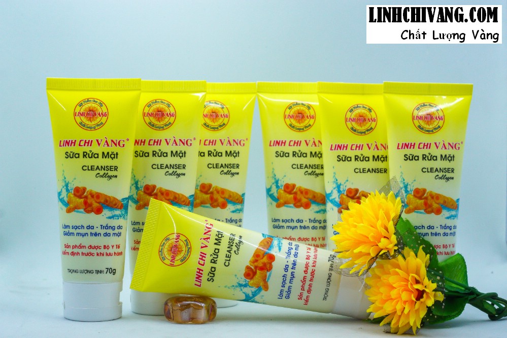 SỮA RỬA MẶT TINH CHẤT NGHỆ LINH CHI VÀNG 70G
