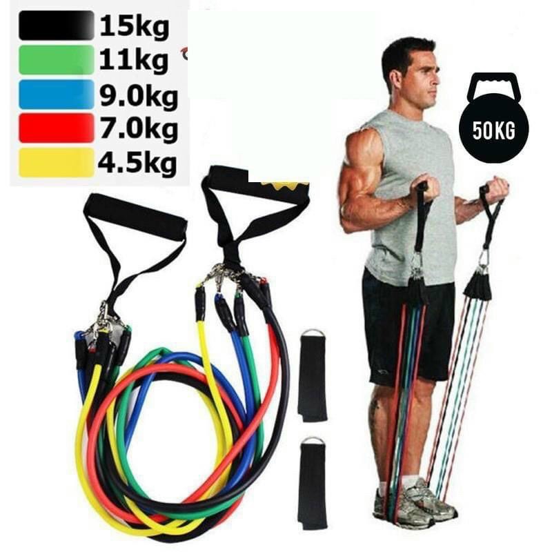Bộ Dây ngũ sắc tập GYM đa năng siêu đàn hồi