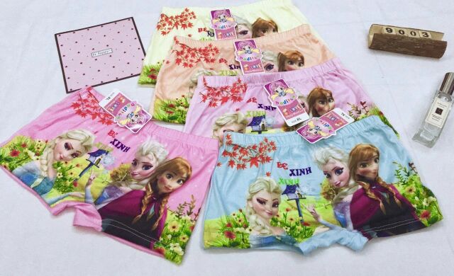 SET 5 QUẦN CHIP ĐÙI ELSA CHO BÉ (7-25kg)
