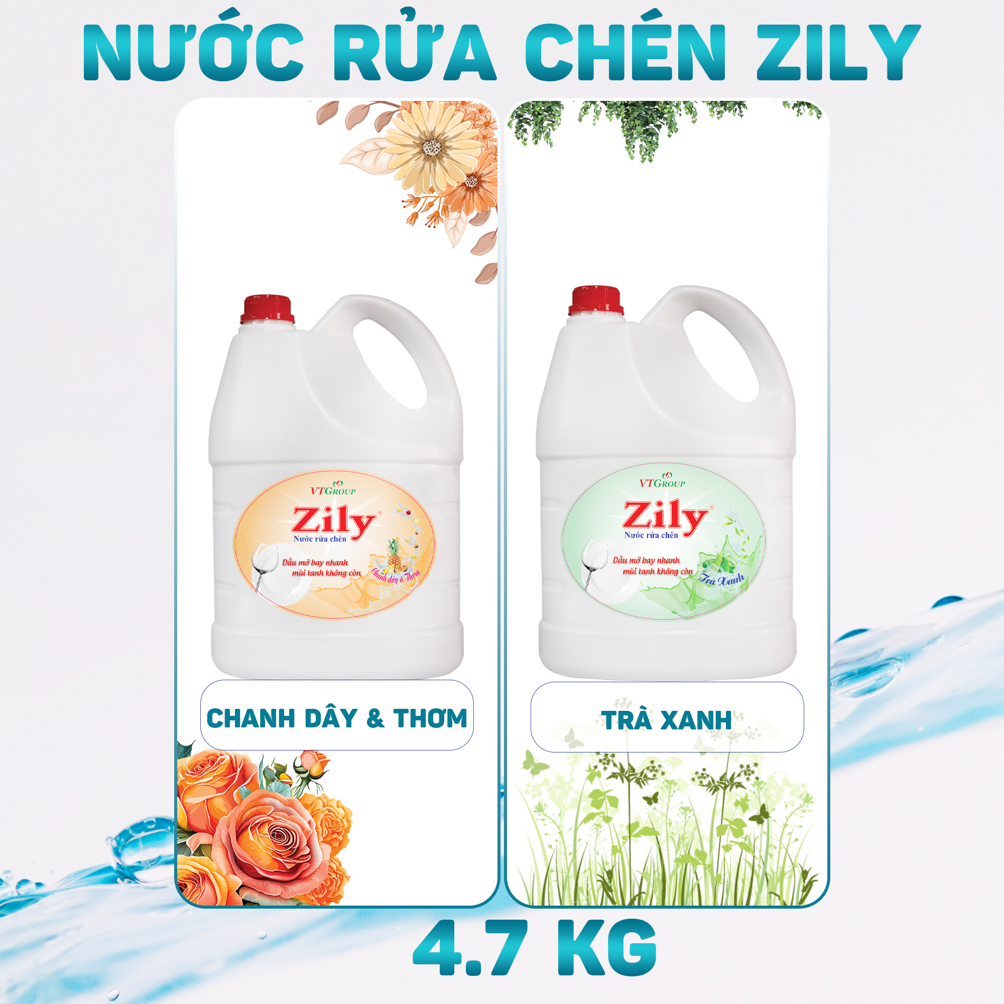 Nước Rửa Chén Zily - 4.7Kg