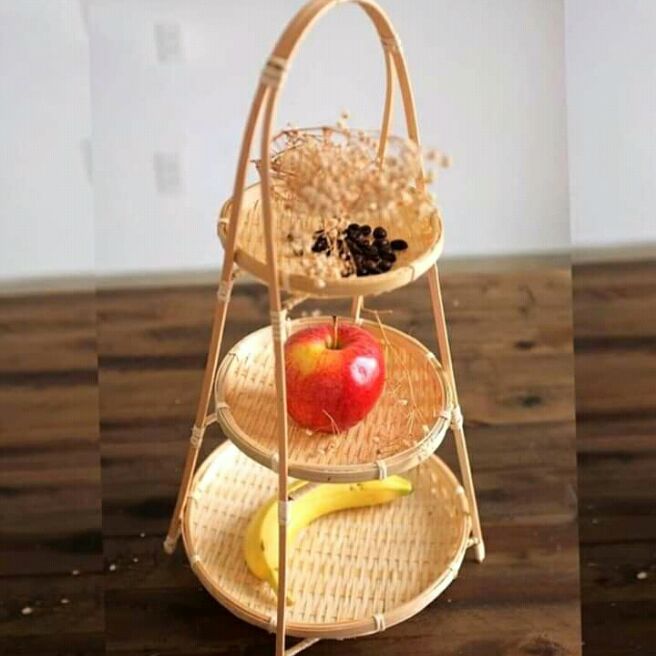 Kệ mẹt tre 3 tầng