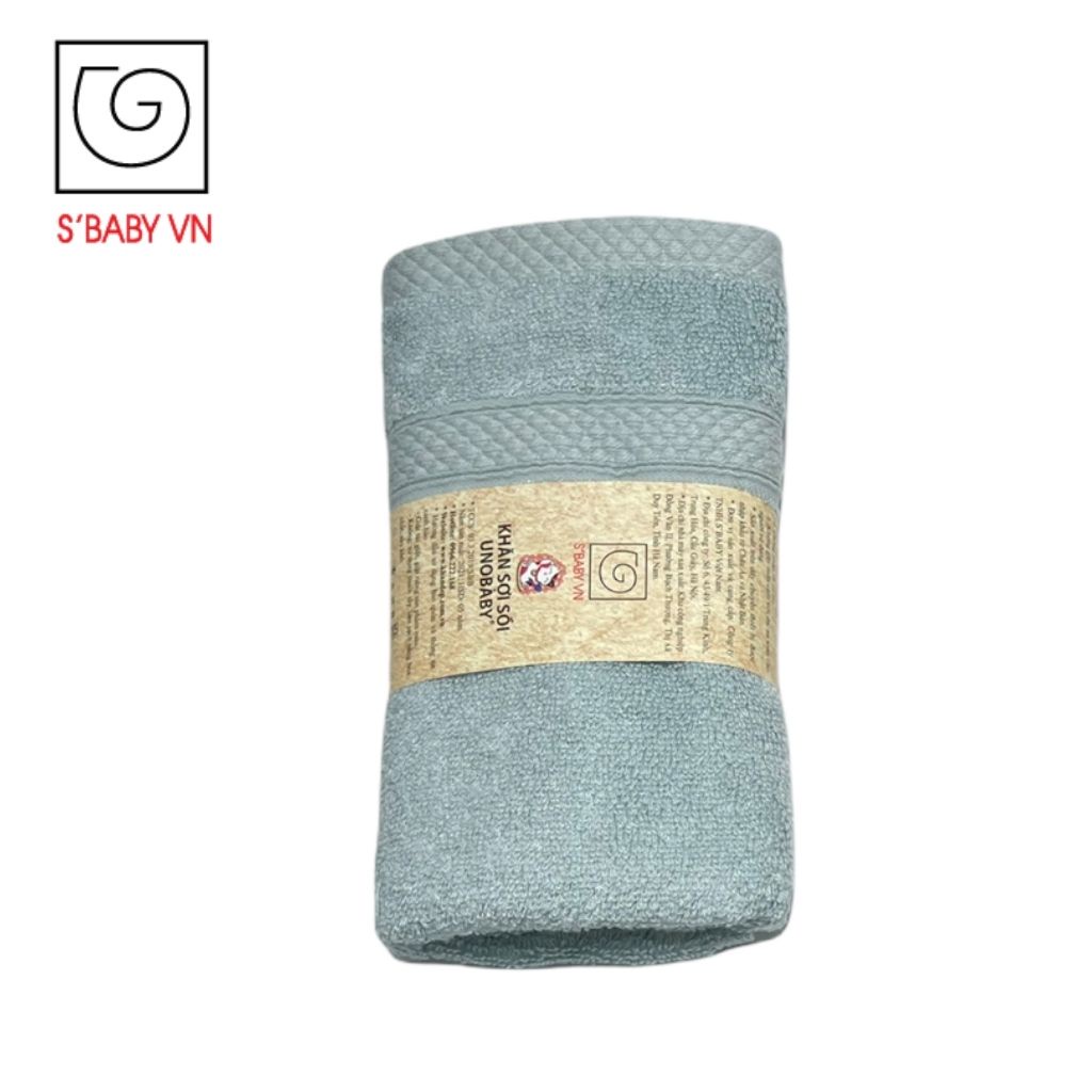[Quà tặng] Khăn mặt sợi tre 28x46cm UNOBABY