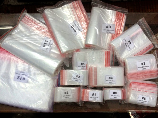 100g Túi zip viền đỏ ( nhiều sai)