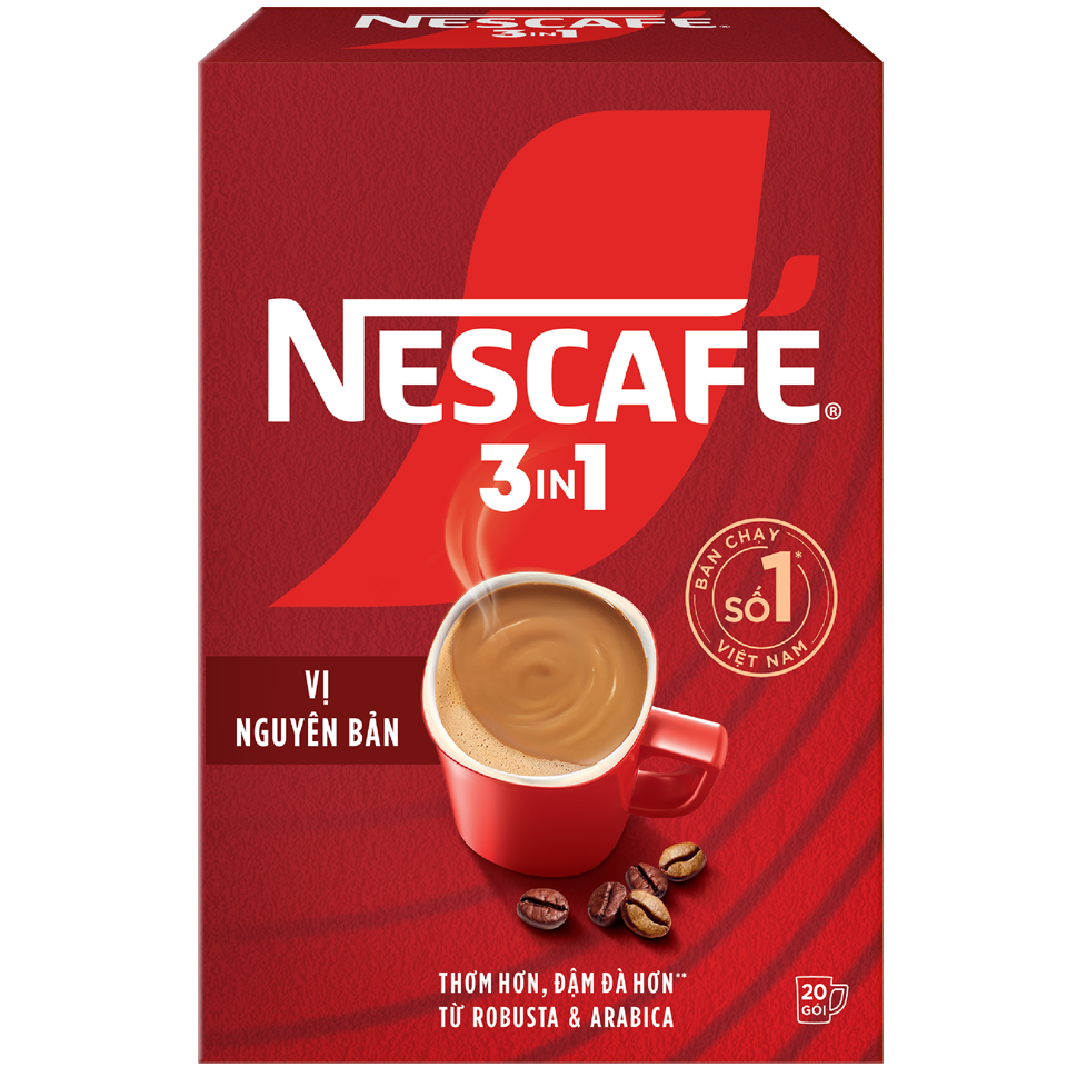 Cà phê nescafe 3in1 hộp 18 gói x16gr