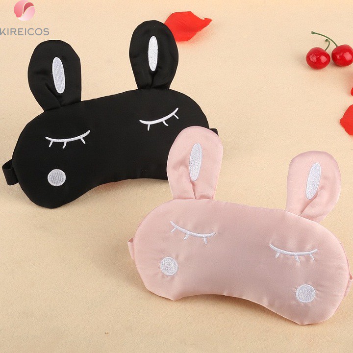 Bịt mắt ngủ miếng che mắt ngủ có túi gel hình thỏ nháy mắt