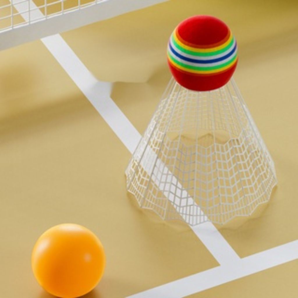 Vợt tennis vợt cầu lông cho bé, đồ chơi thúc đẩy khả năng vận động cho các bé.