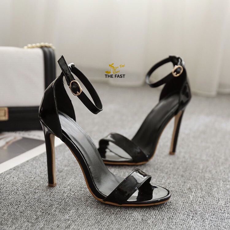 giày sandal nữ cao gót bản ngang mới NĐ144