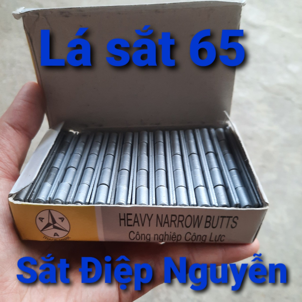 Bản lề lá sắt size 65 loại dày