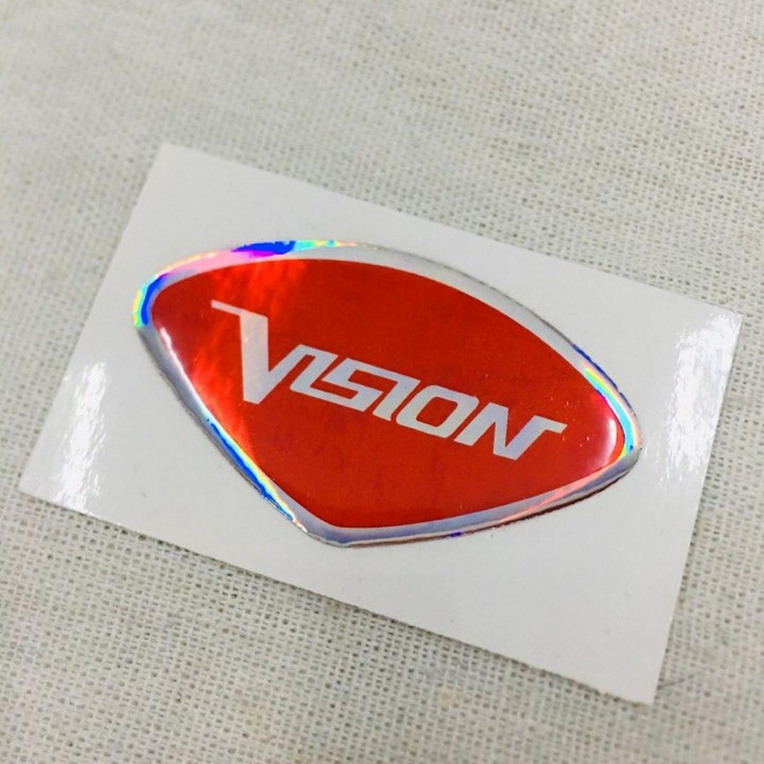 [HCM]TEM LOGO CHỮ VISION TRANG TRÍ XE (MÀU ĐỎ)